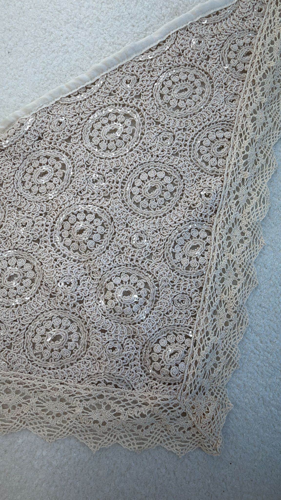 Lenço Croche Brilhos