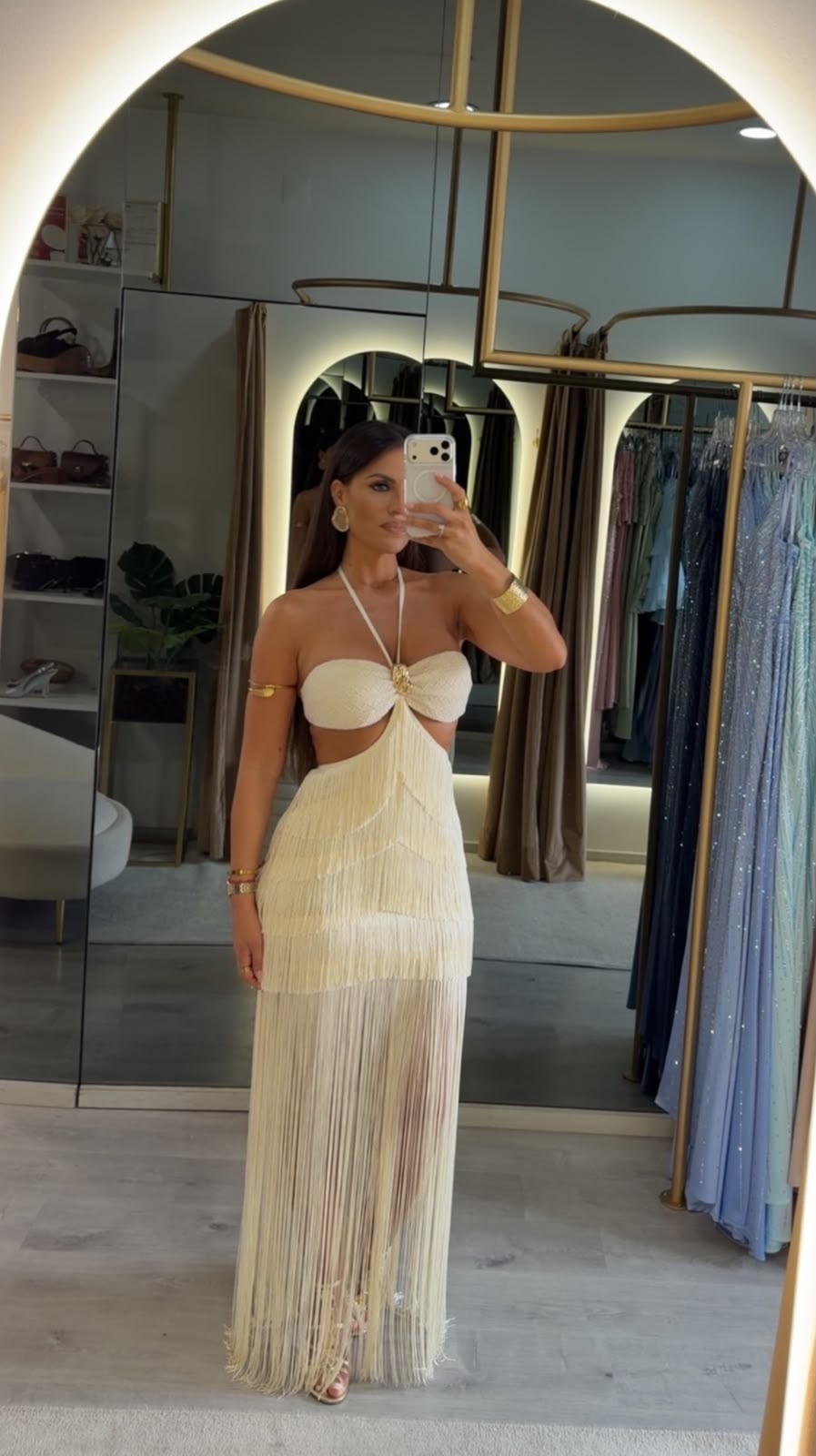 Vestido Mykonos Franja - F&P Paris