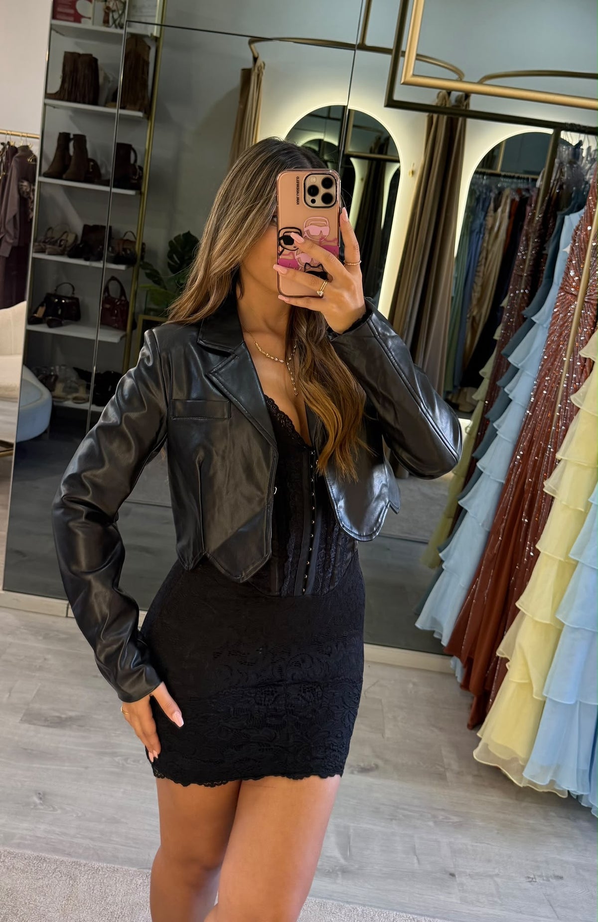 Casaco Noir Cropped