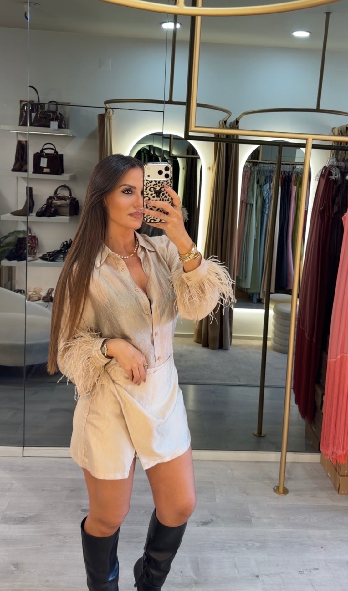 Camisa Feather Elegance
