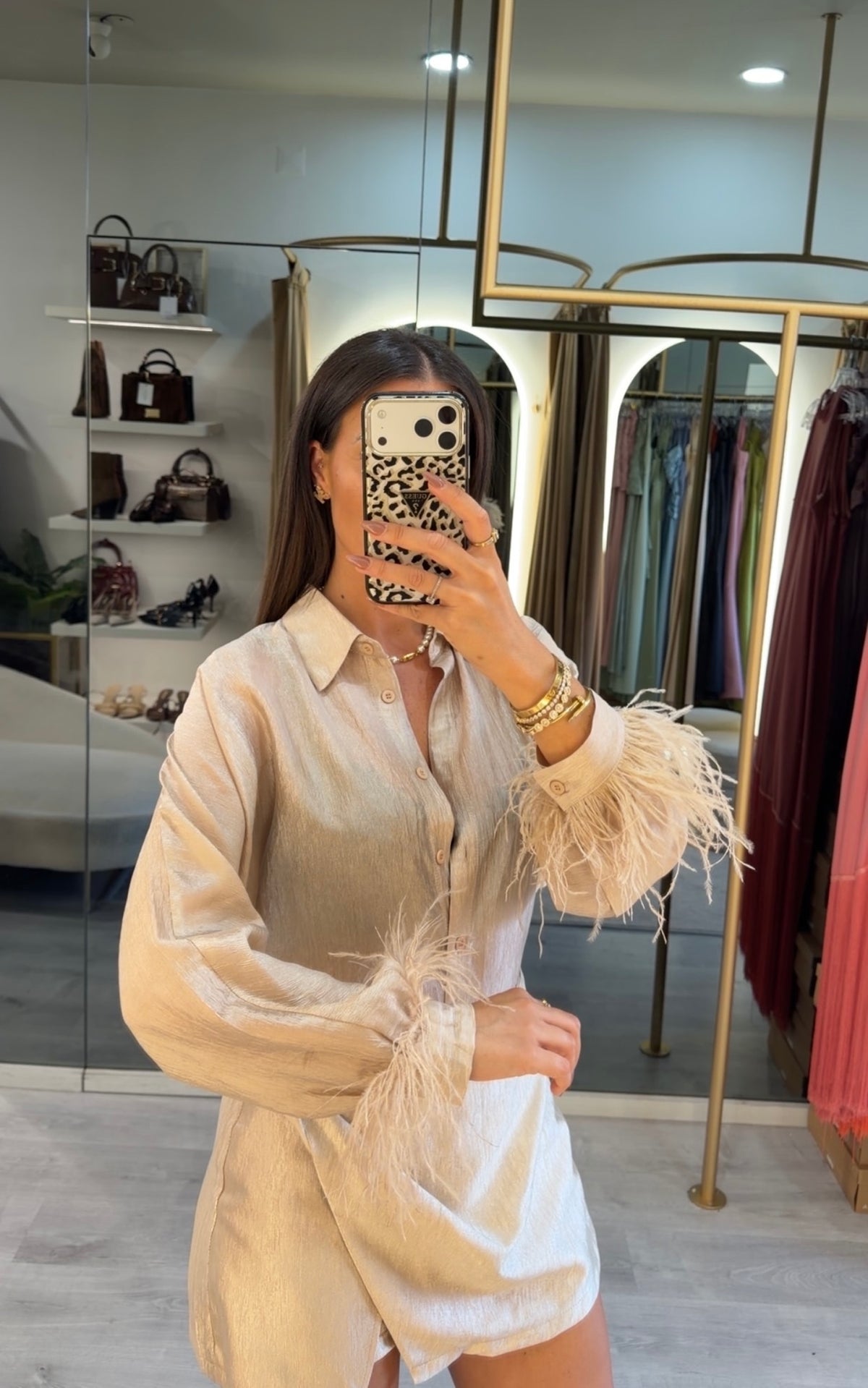 Camisa Feather Elegance