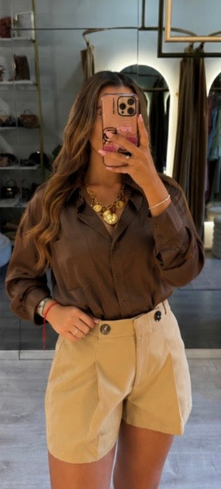 Camisa Acetinada – Élise