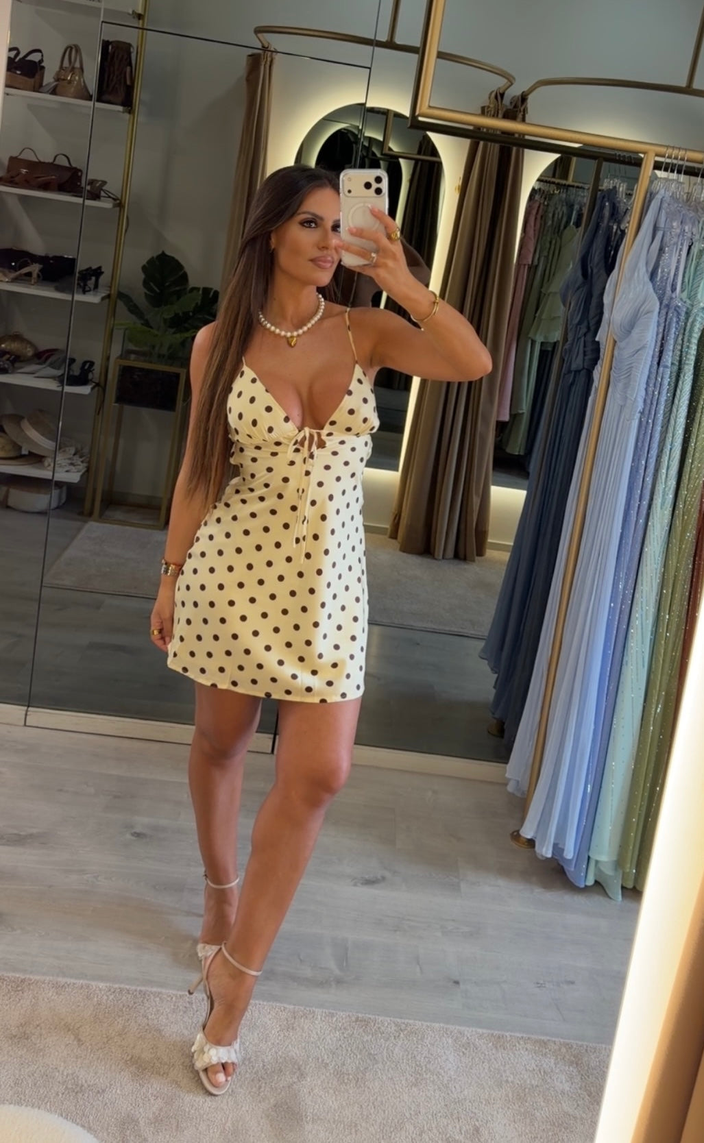 Vestido Satin Polka - Vera & Lucy