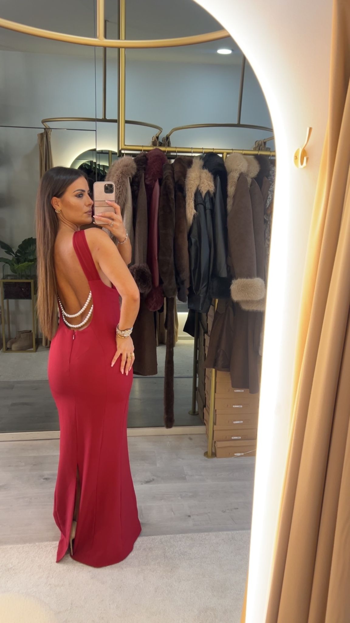 Vestido Longo com Pérolas - F&P Paris