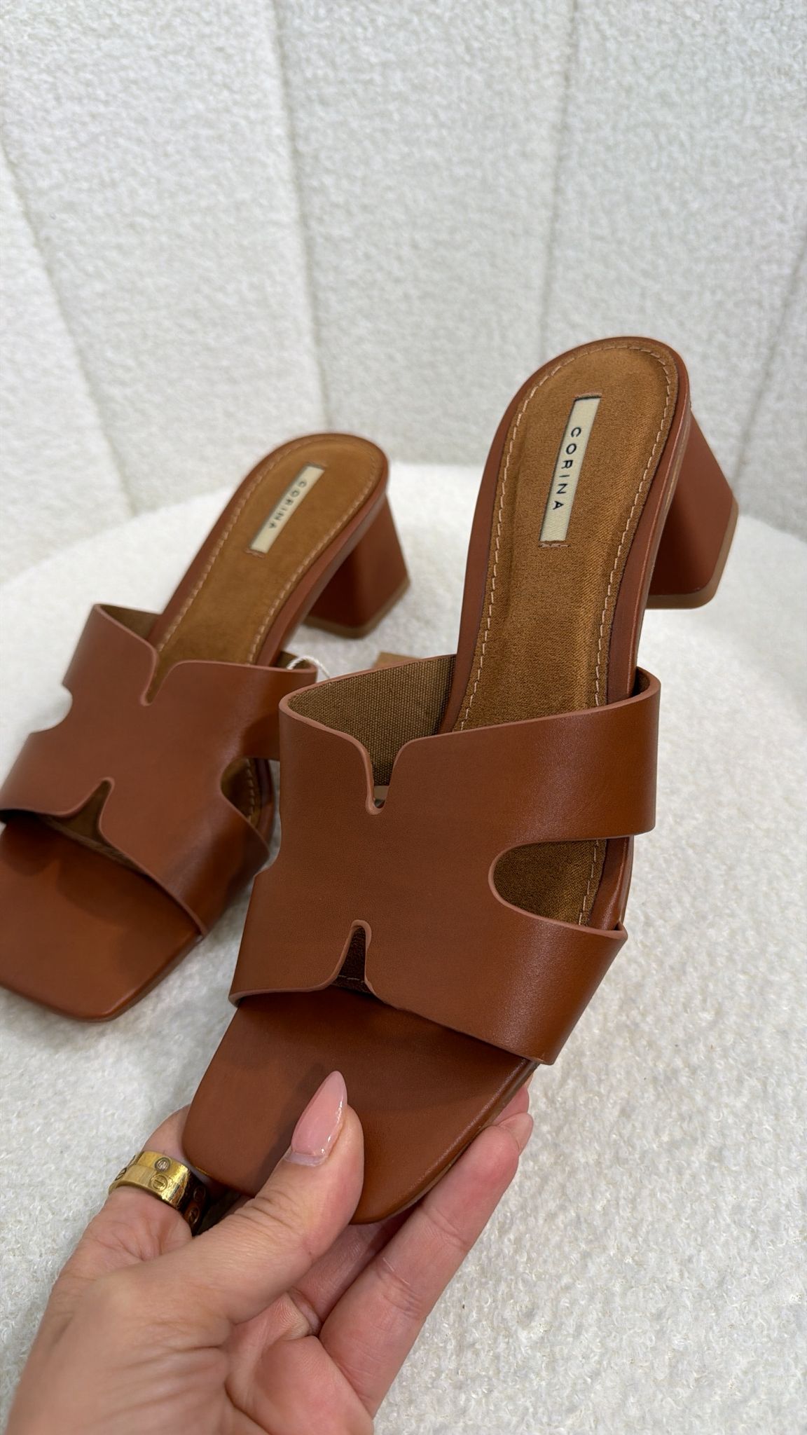 Sandália Mule H Camel