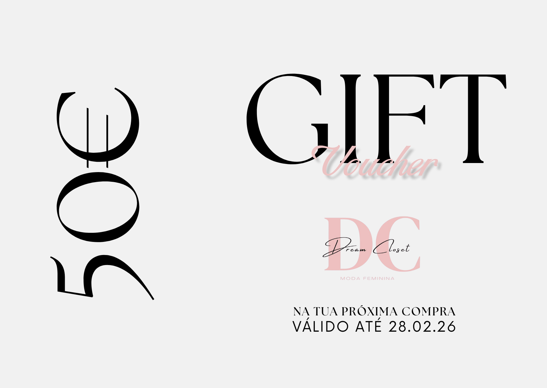 Voucher Dream Closet 50€
