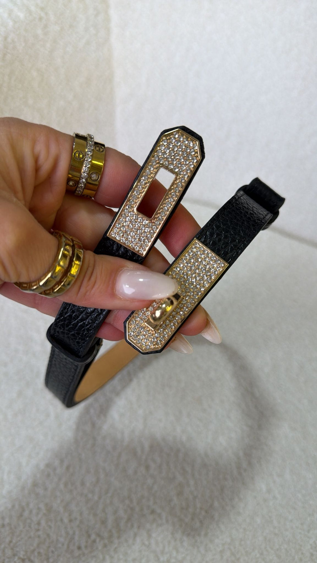 Cinto Premium em Pele - Brilhos