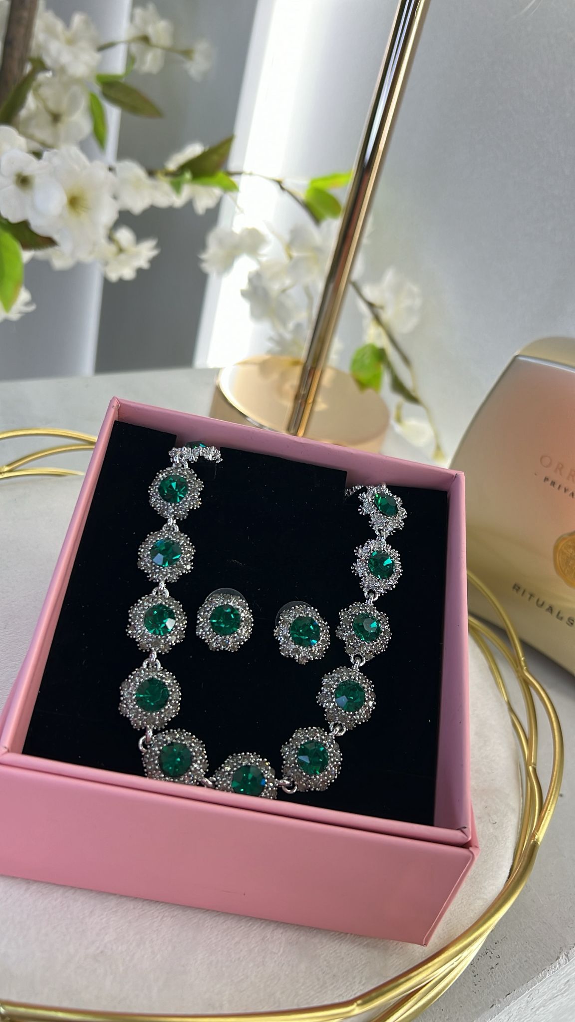 Brincos Sapphire Glow