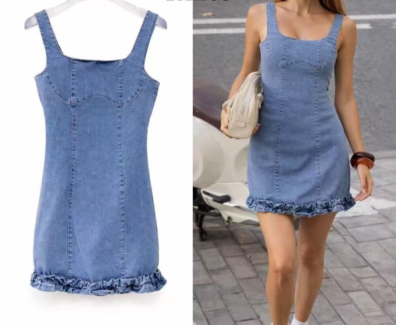 Vestido Denim Romance