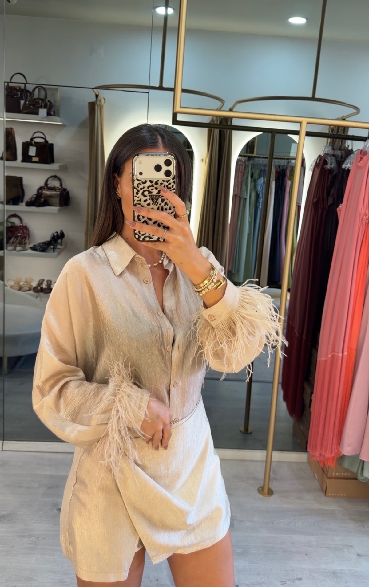 Camisa Feather Elegance