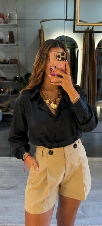 Camisa Acetinada – Élise