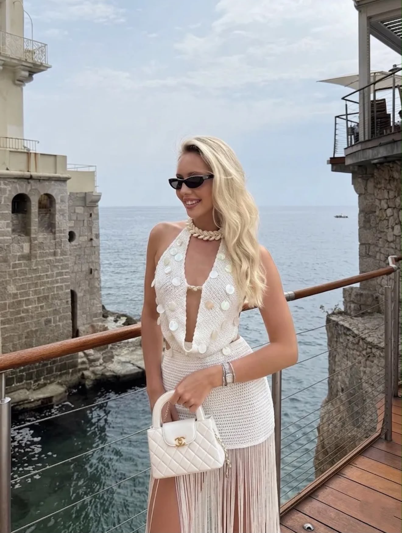Vestido Sirena Franja - F&P Paris