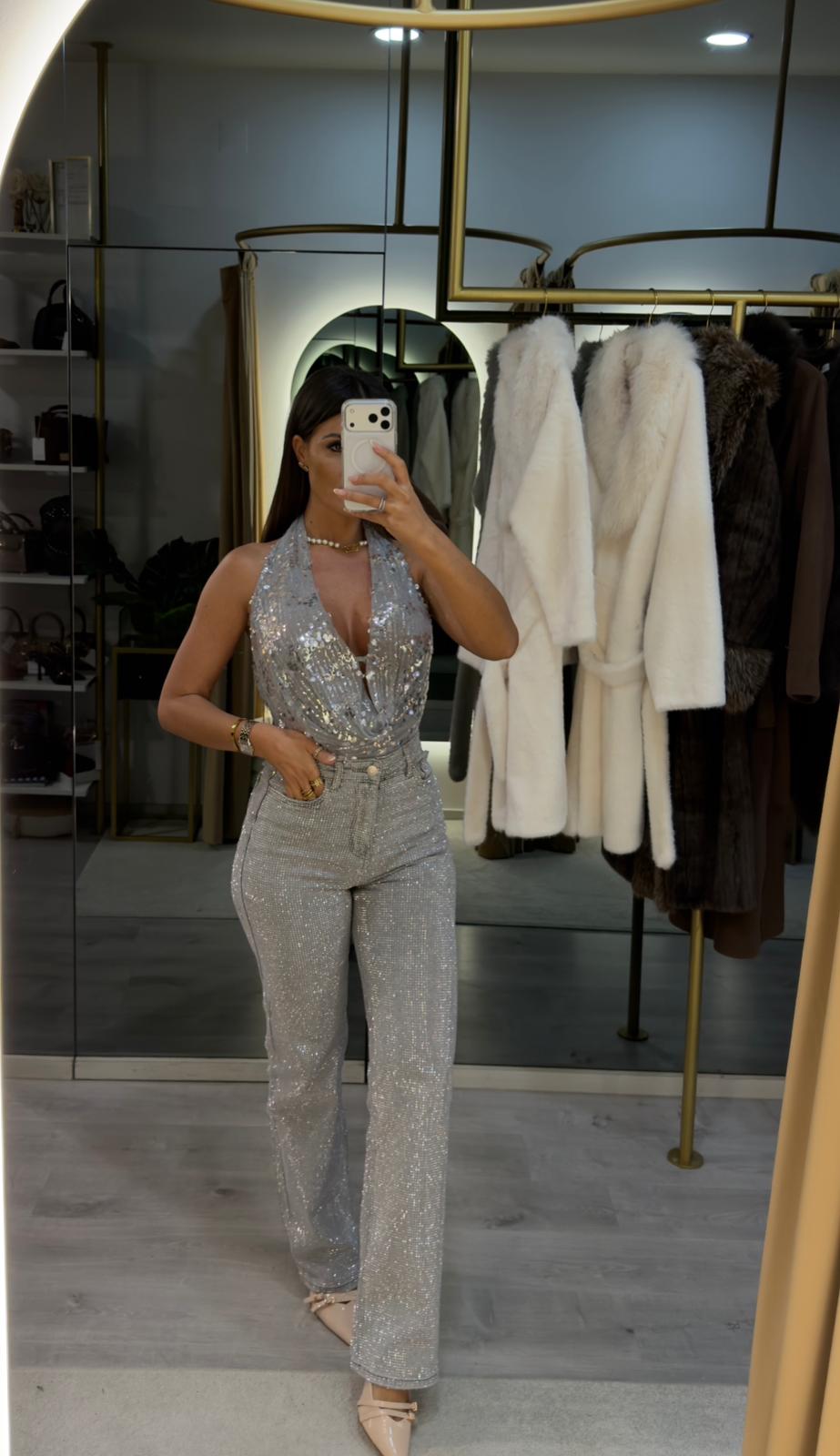 Jeans Brilhantes Strass - Kate Denim