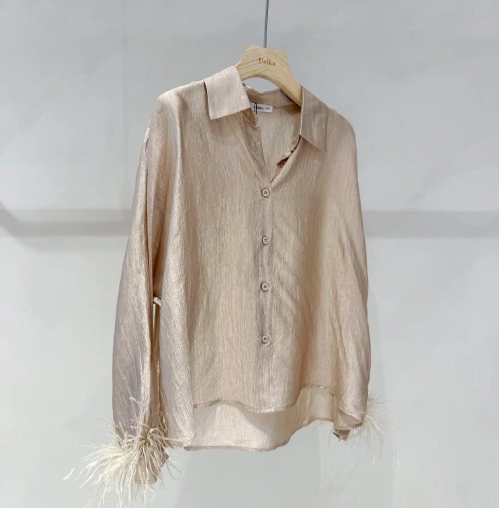 Camisa Feather Elegance