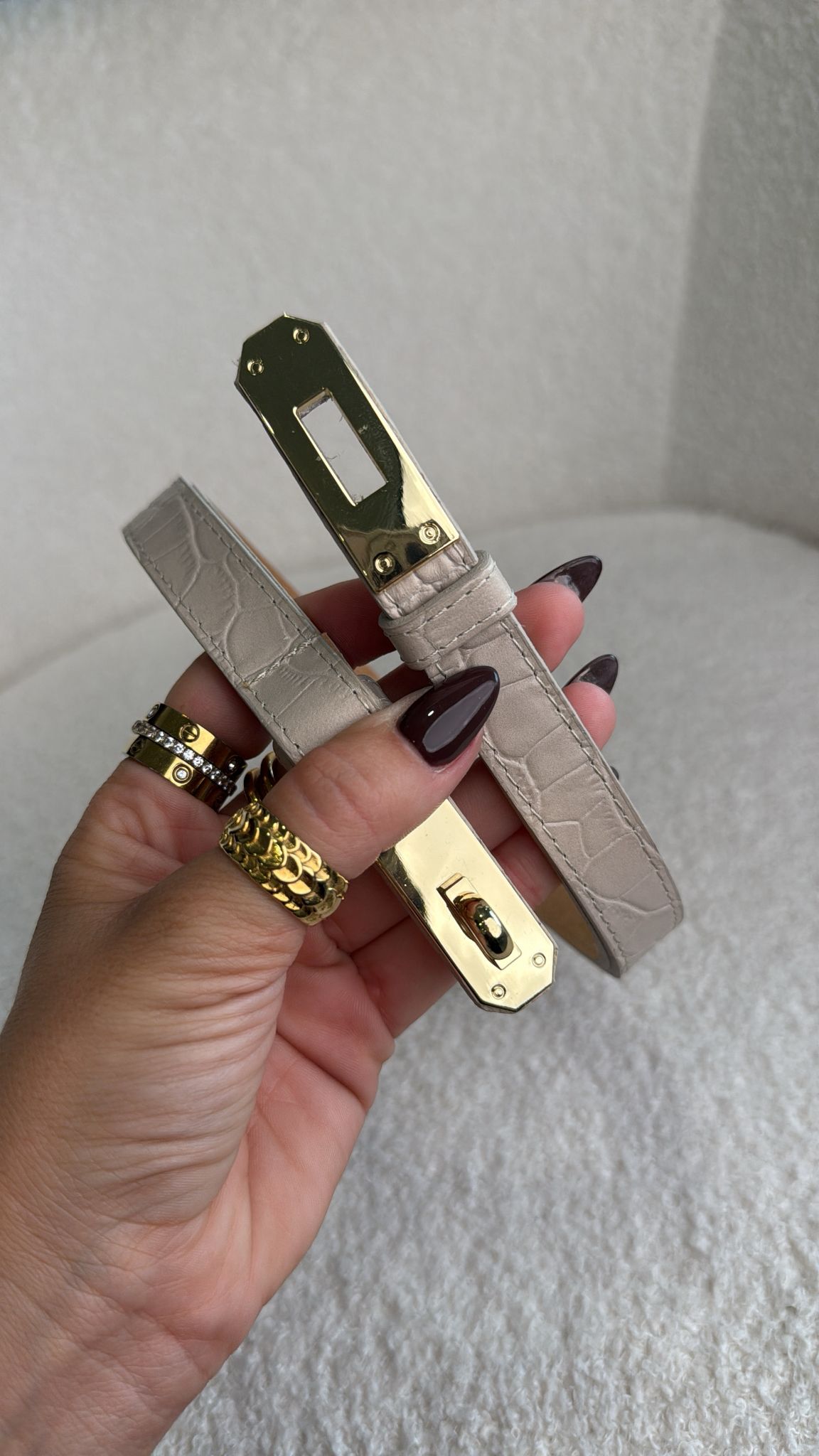 Cinto Premium em Pele Relevo