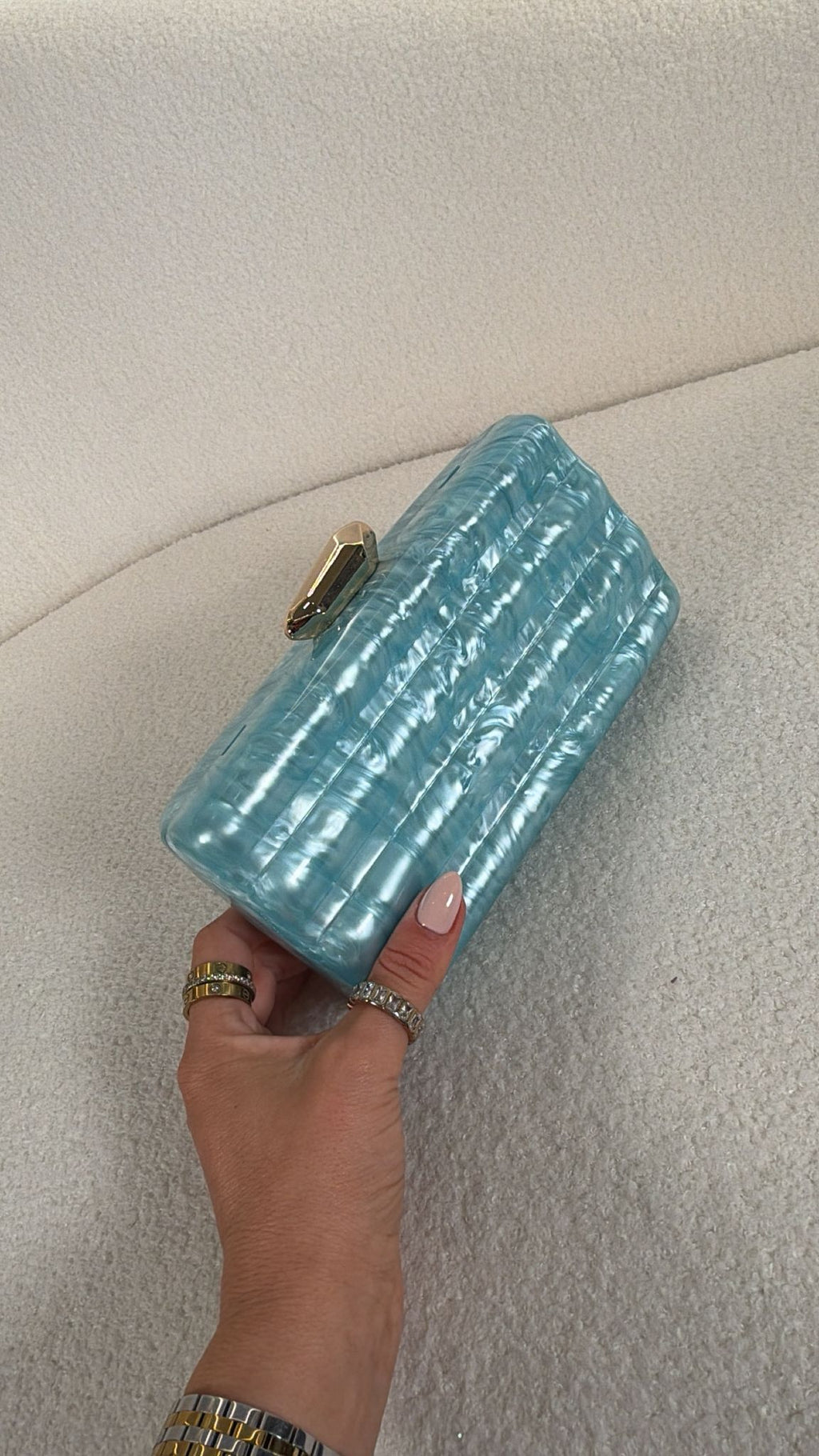 Clutch Aqua Marble