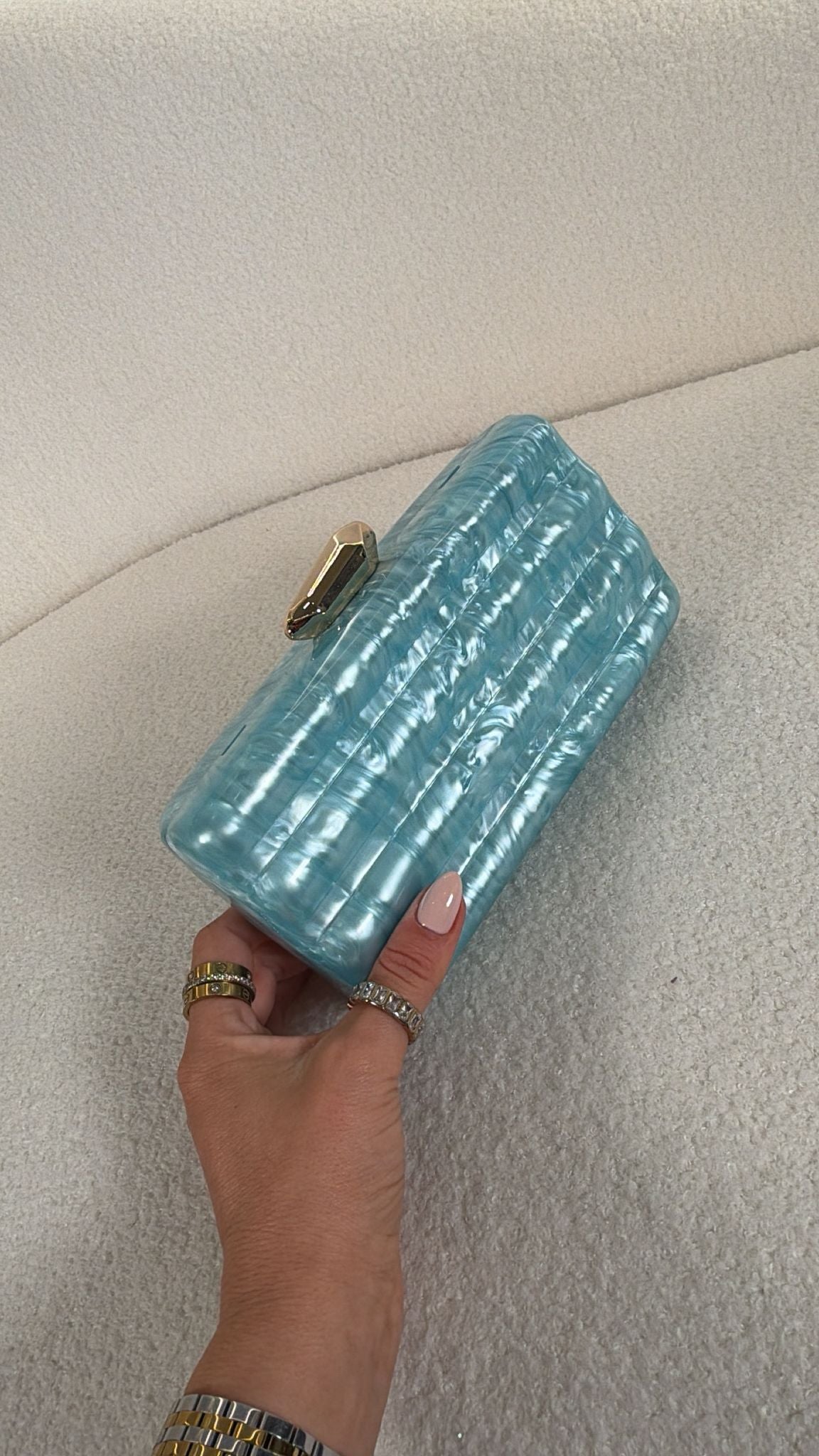 Clutch Aqua Marble