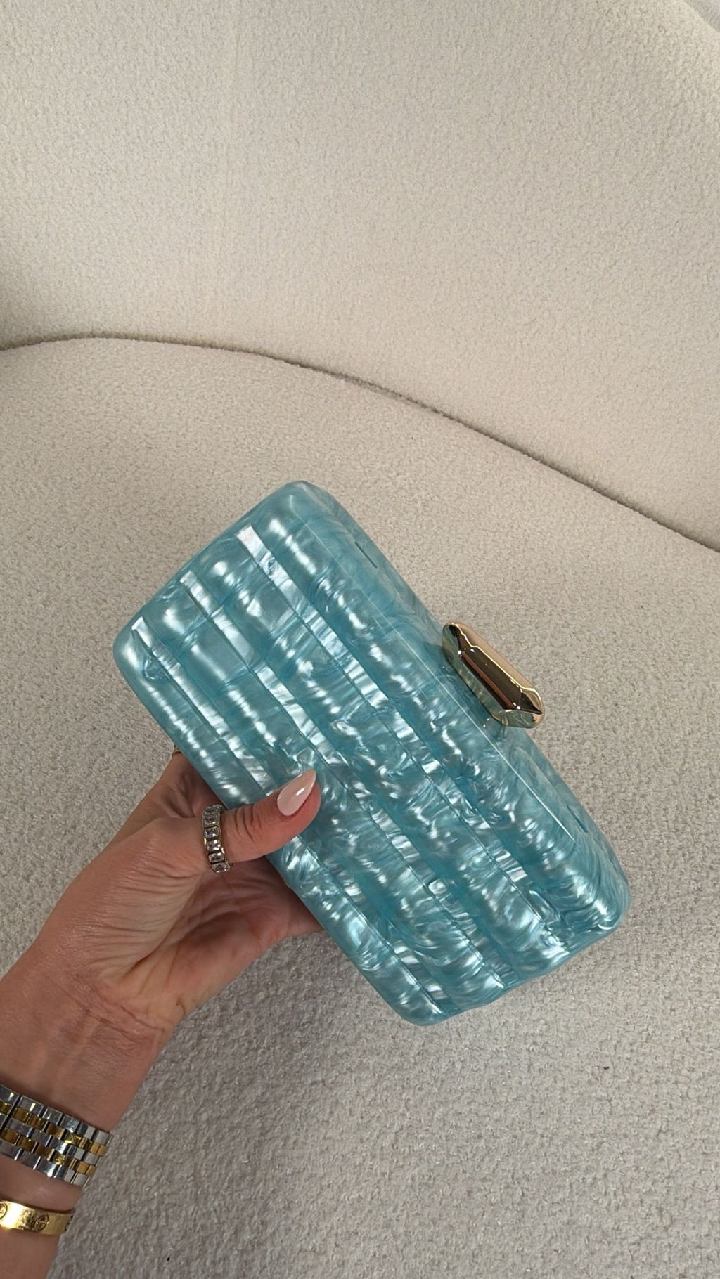 Clutch Aqua Marble