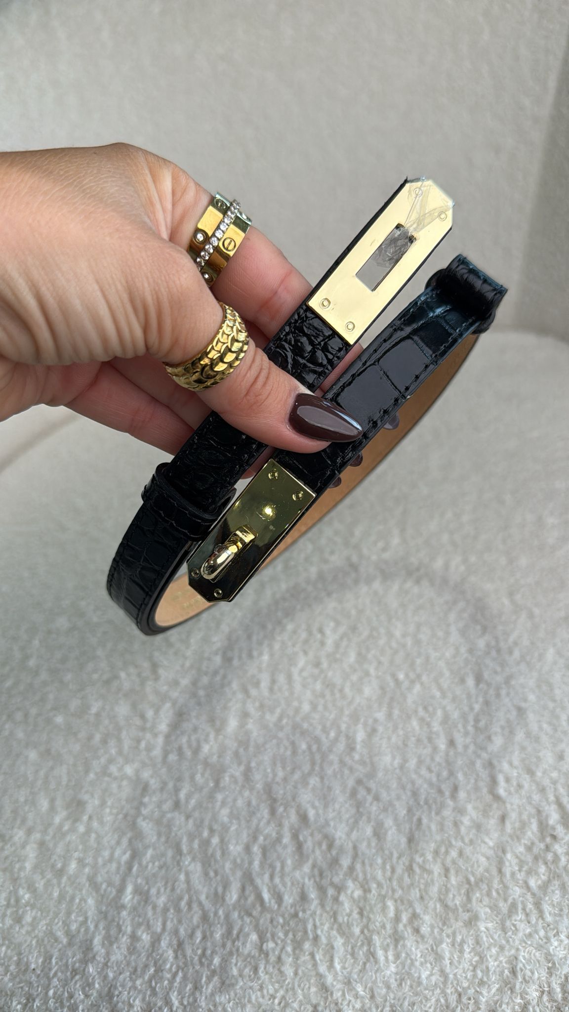 Cinto Premium em Pele Relevo