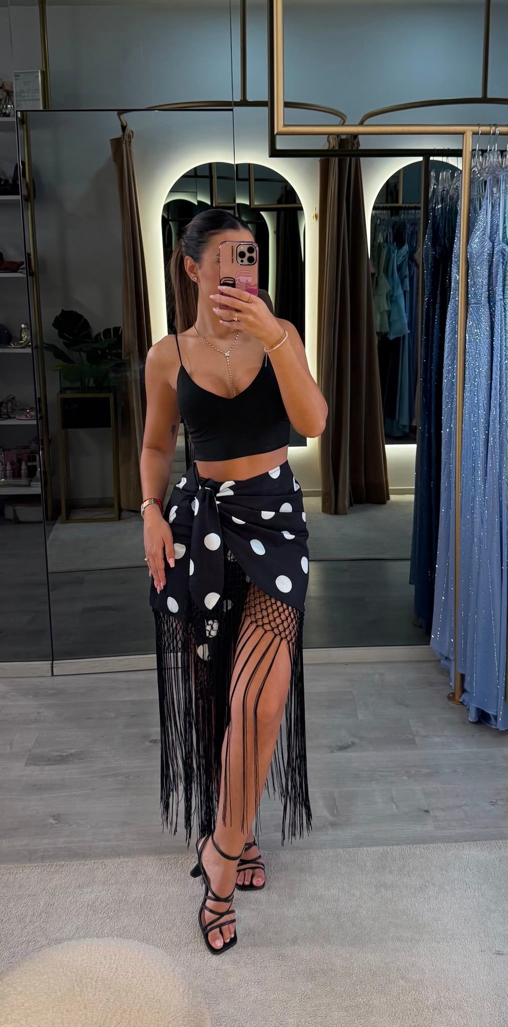 Saia Franjas Poá - Lily Rose