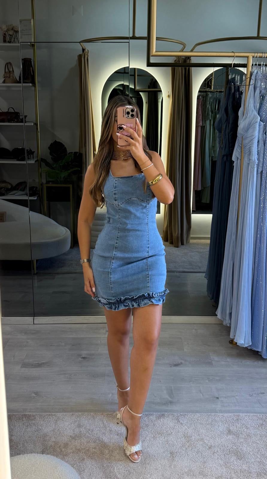 Vestido Denim Romance
