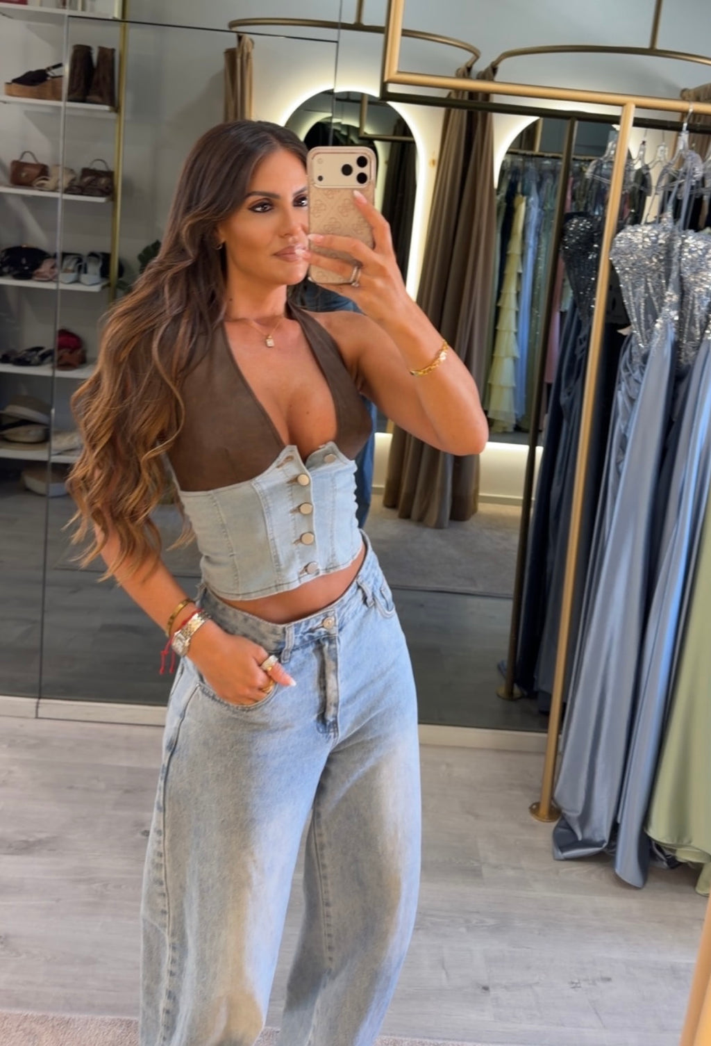 Top Denim Chocolate