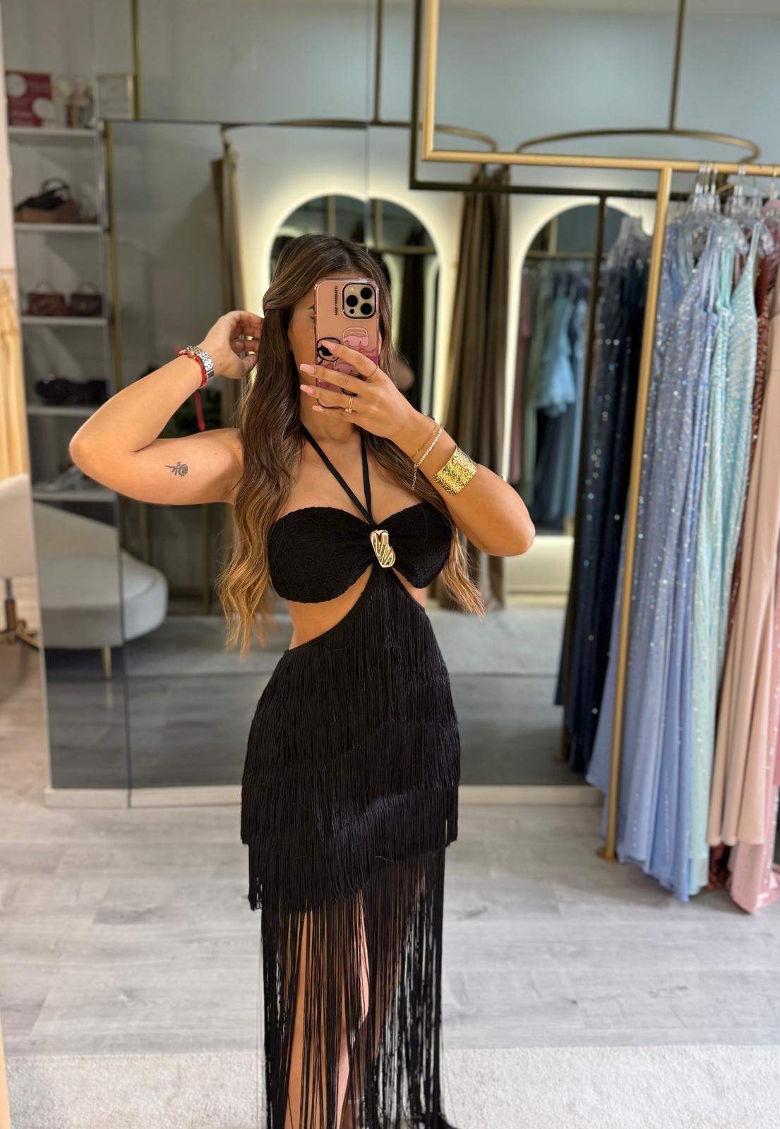 Vestido Mykonos Franja - F&P Paris