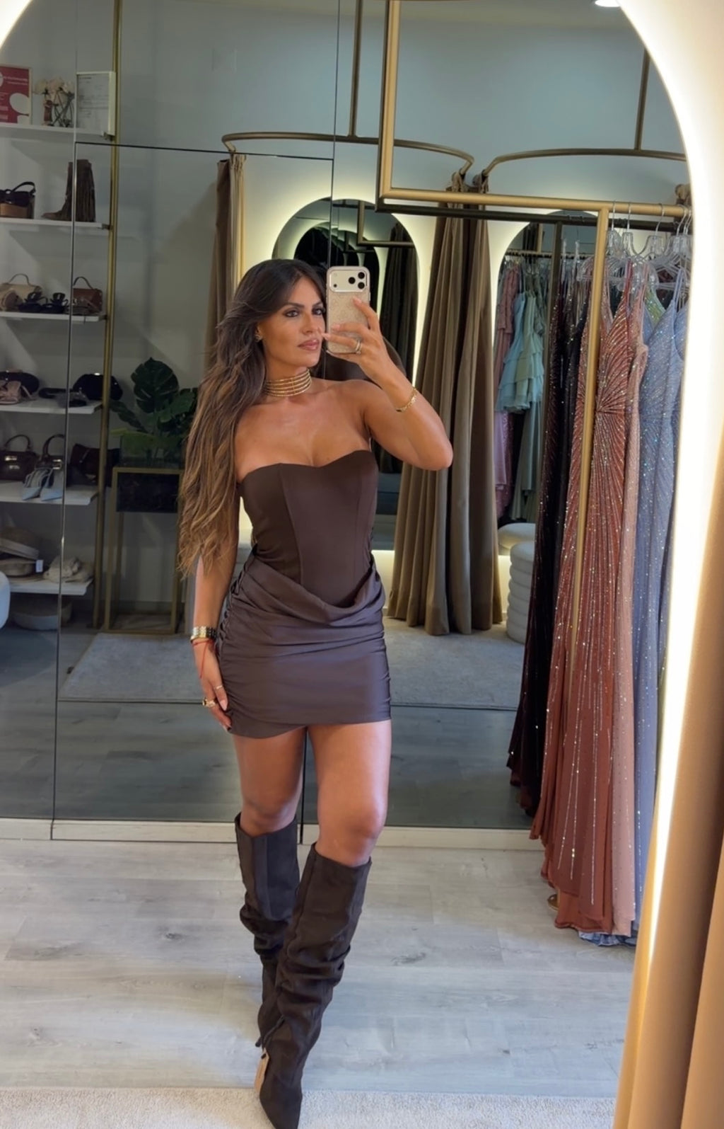 Vestido Corset Drapeado