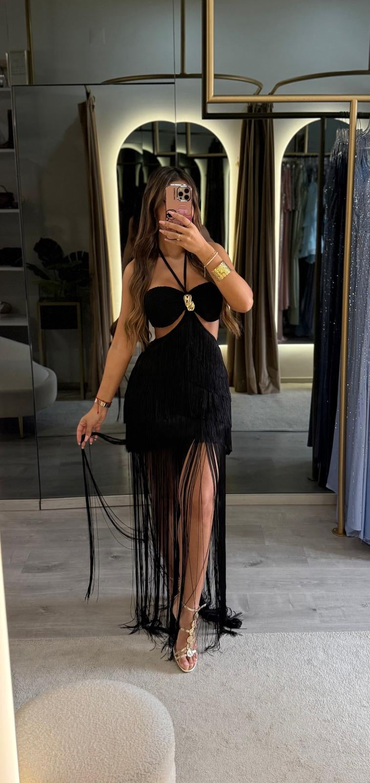 Vestido Mykonos Franja - F&P Paris