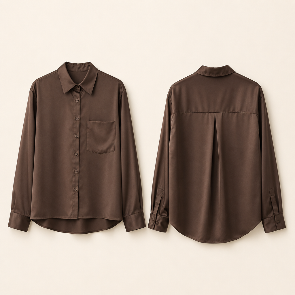 Camisa Acetinada – Élise