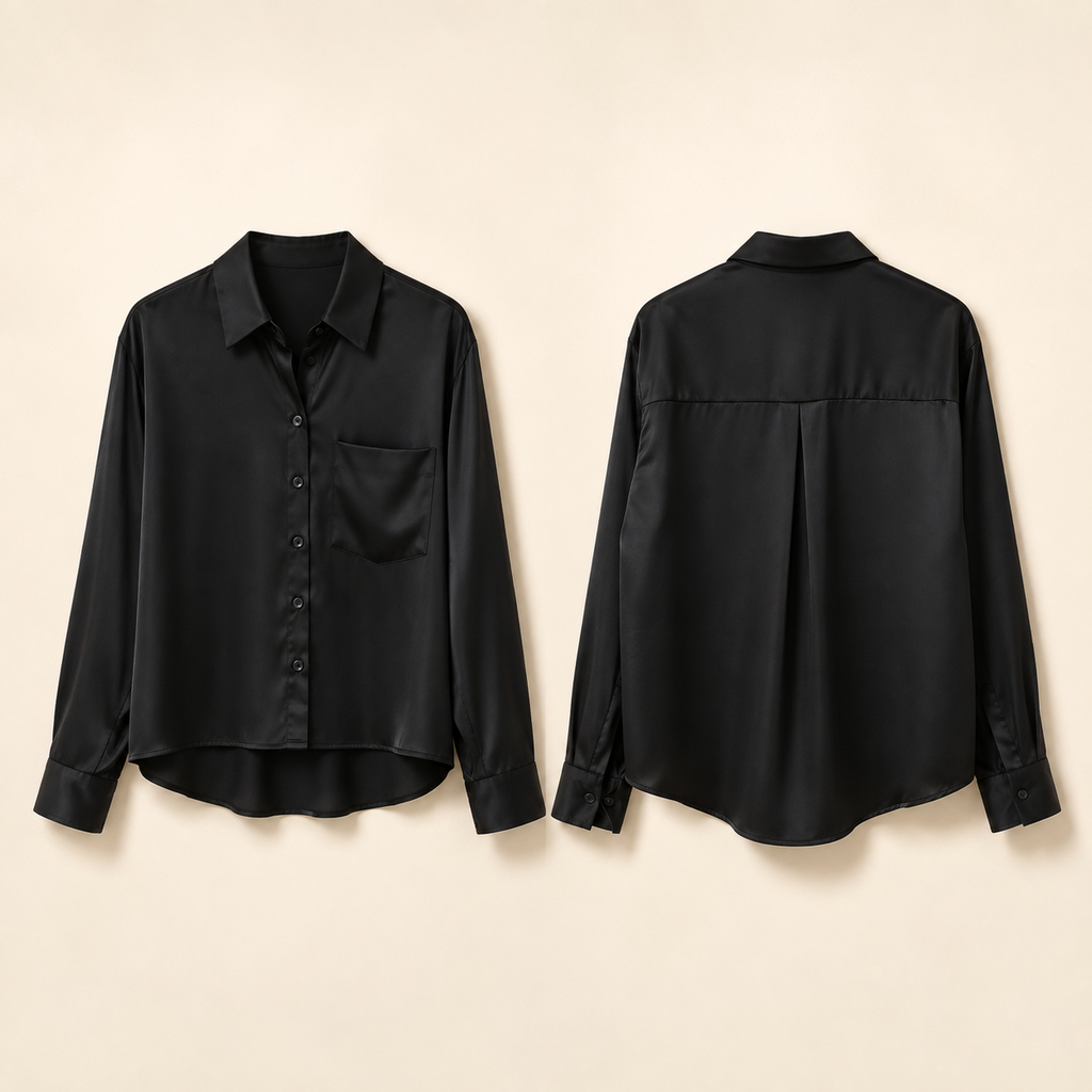 Camisa Acetinada – Élise