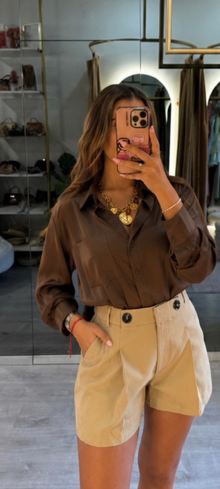 Camisa Acetinada – Élise