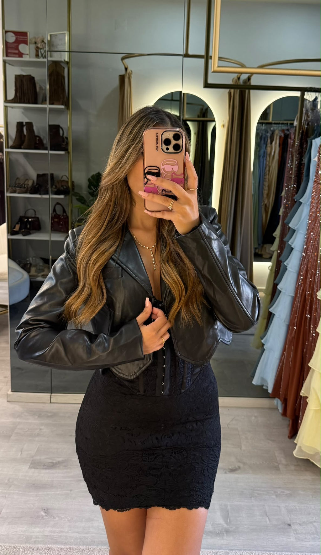 Casaco Noir Cropped