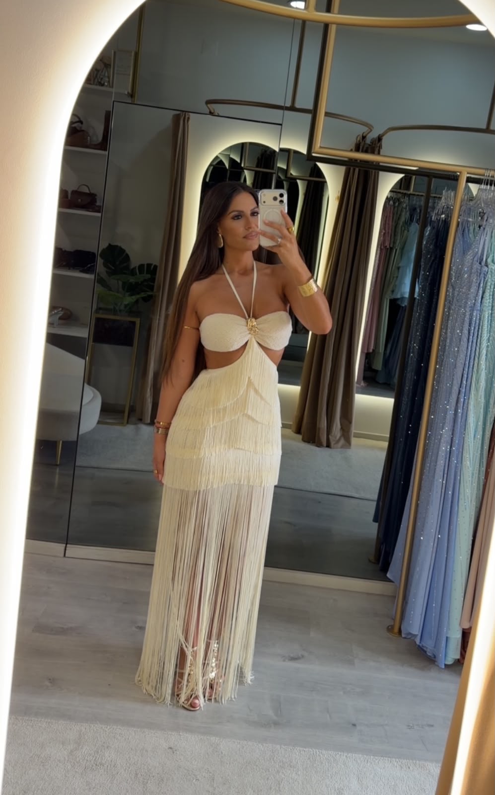 Vestido Mykonos Franja - F&P Paris