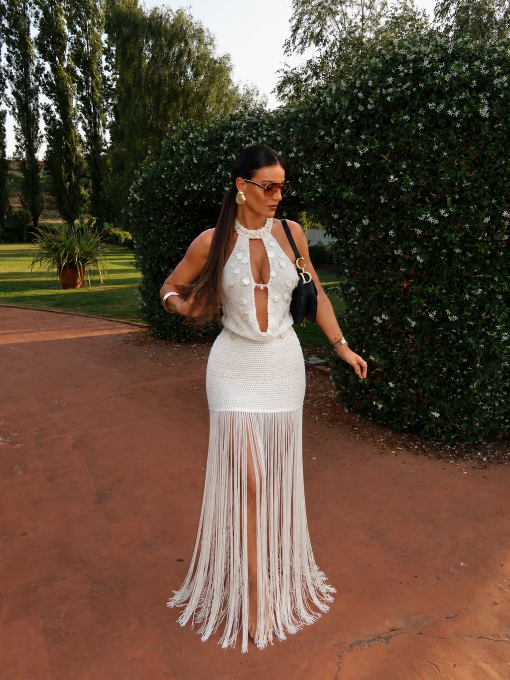 Vestido Sirena Franja - F&P Paris