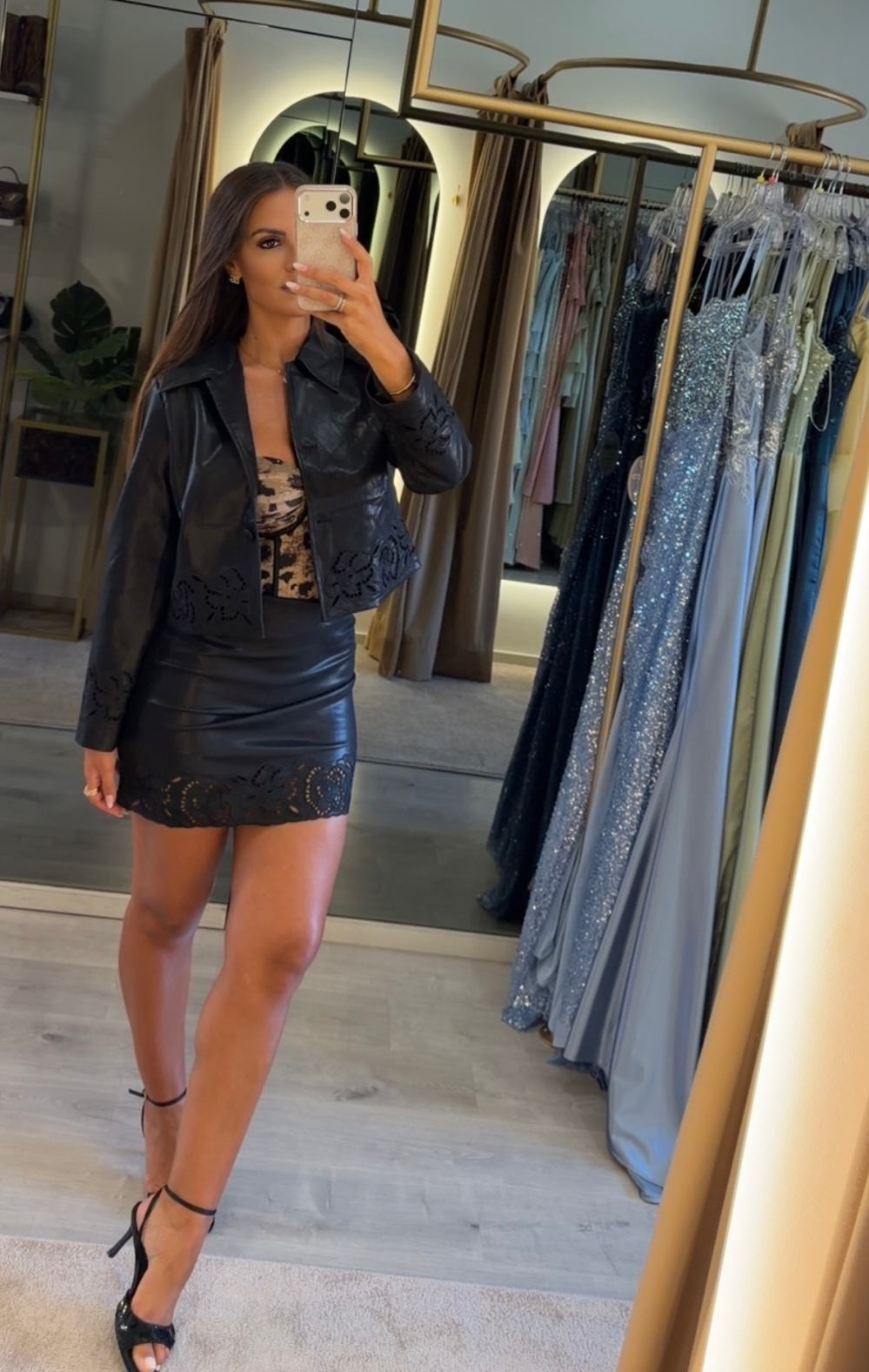 Casaco Lace Leather - Drole de Copine