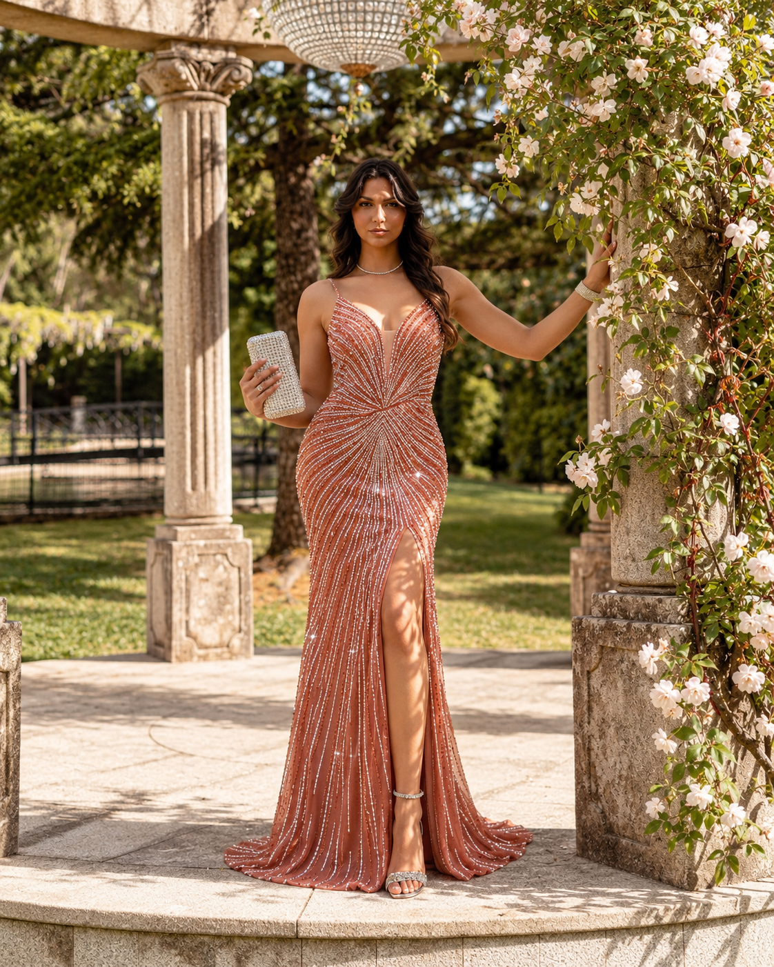 Vestido Celeste Glam - F&P Paris