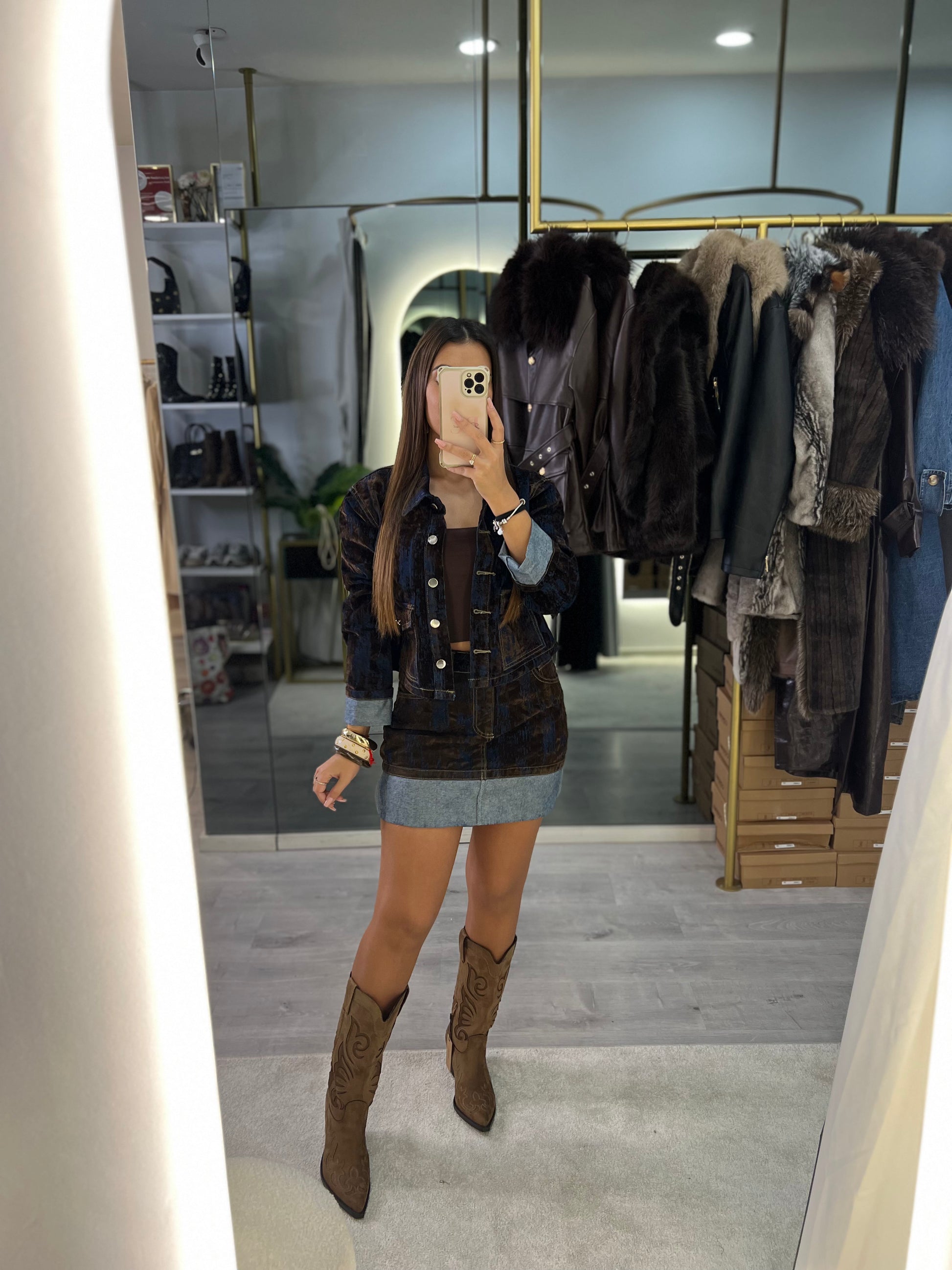 Conjunto Denim Velvet