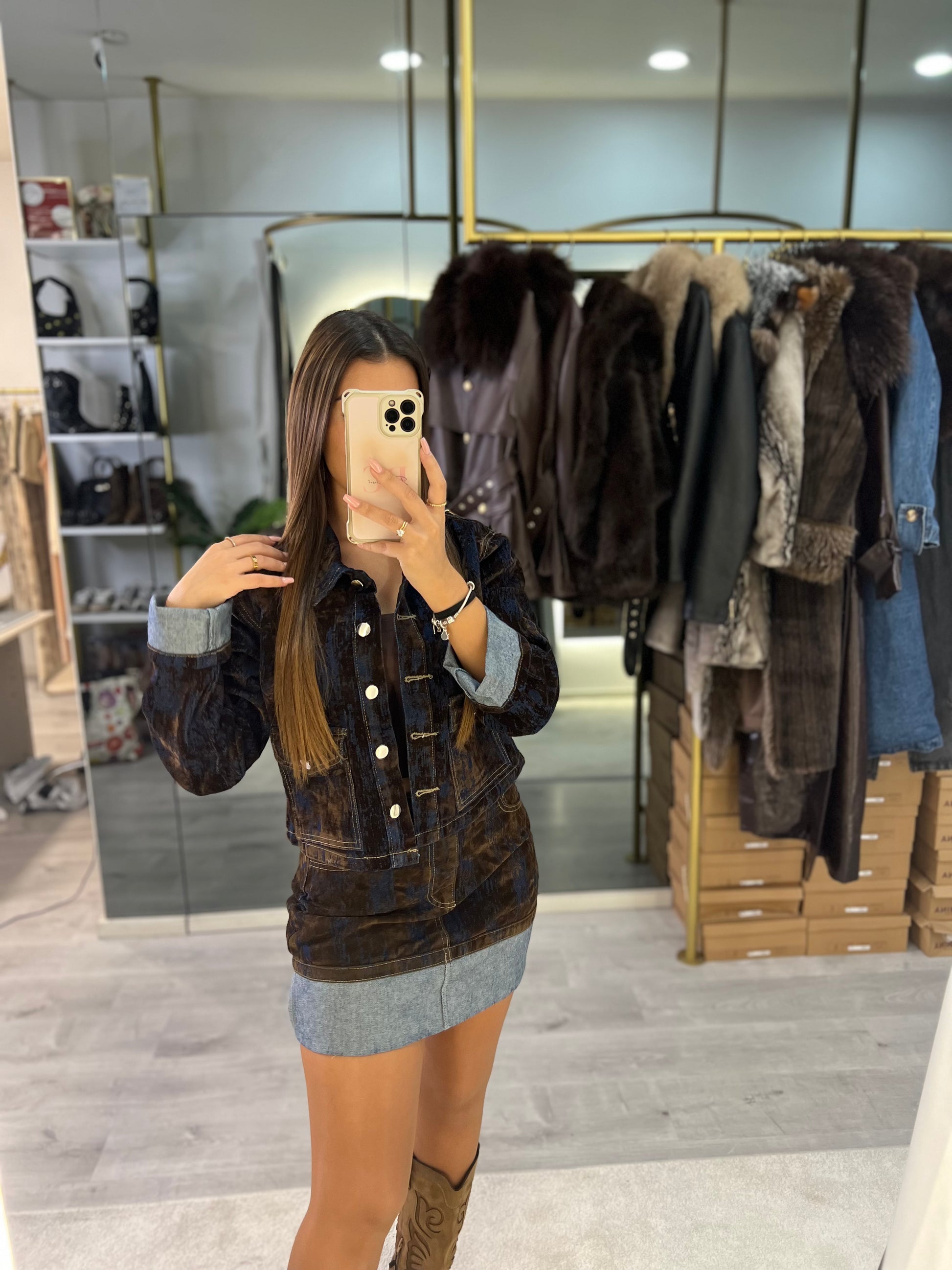 Conjunto Denim Velvet