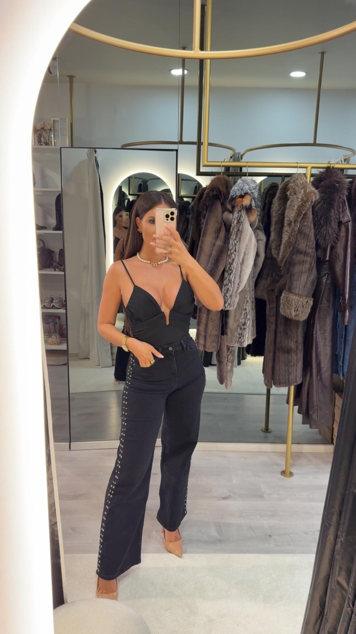 Calcas Wide Leg Tachas