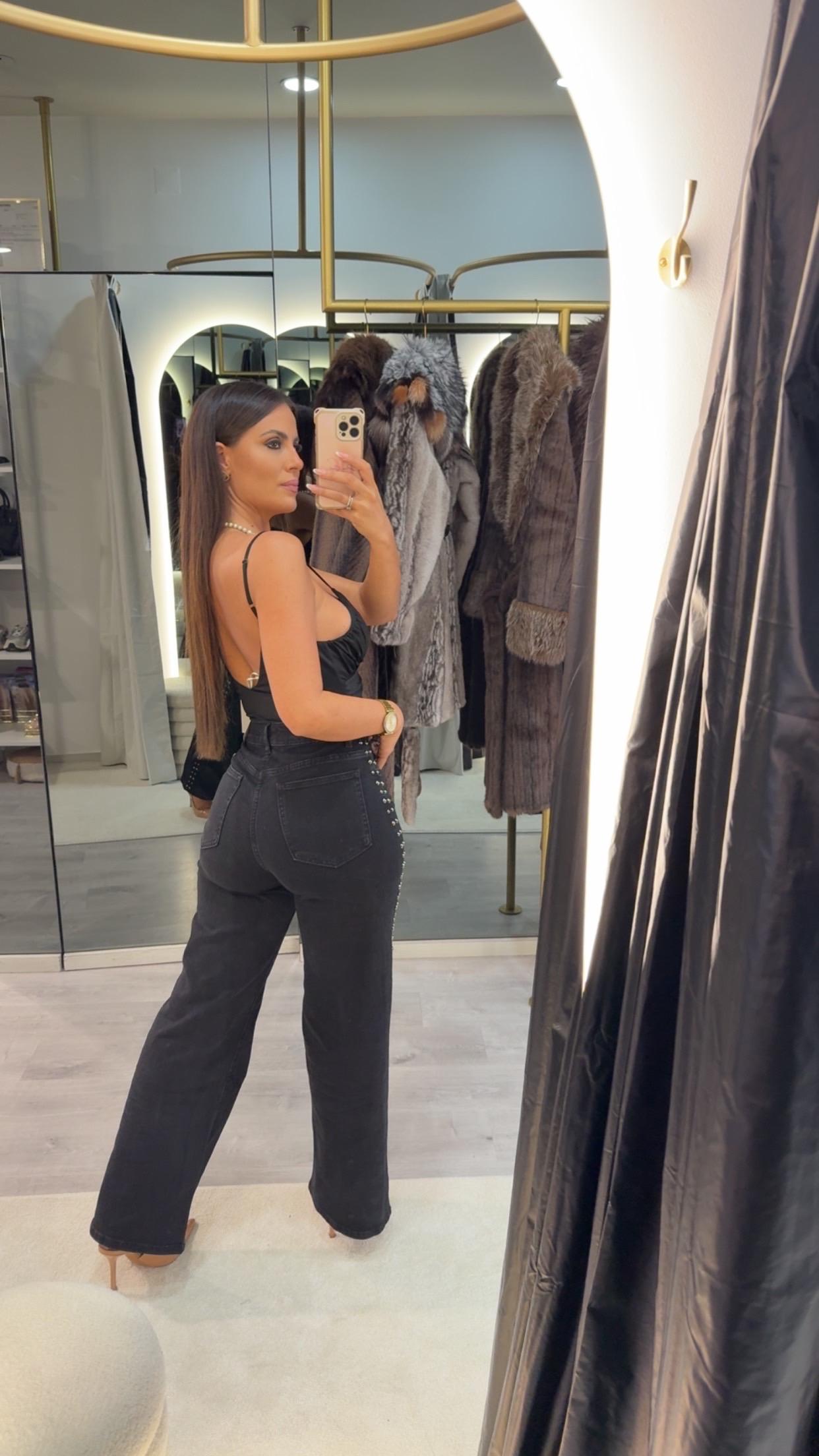 Calcas Wide Leg Tachas