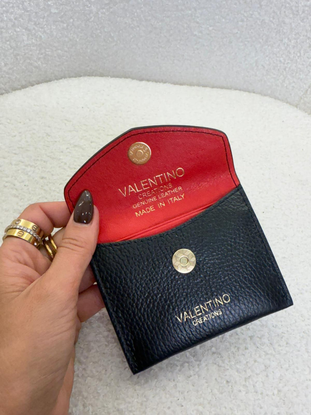 Porta-Cartões Valentino Creations – 100% Pele | Made in Italy