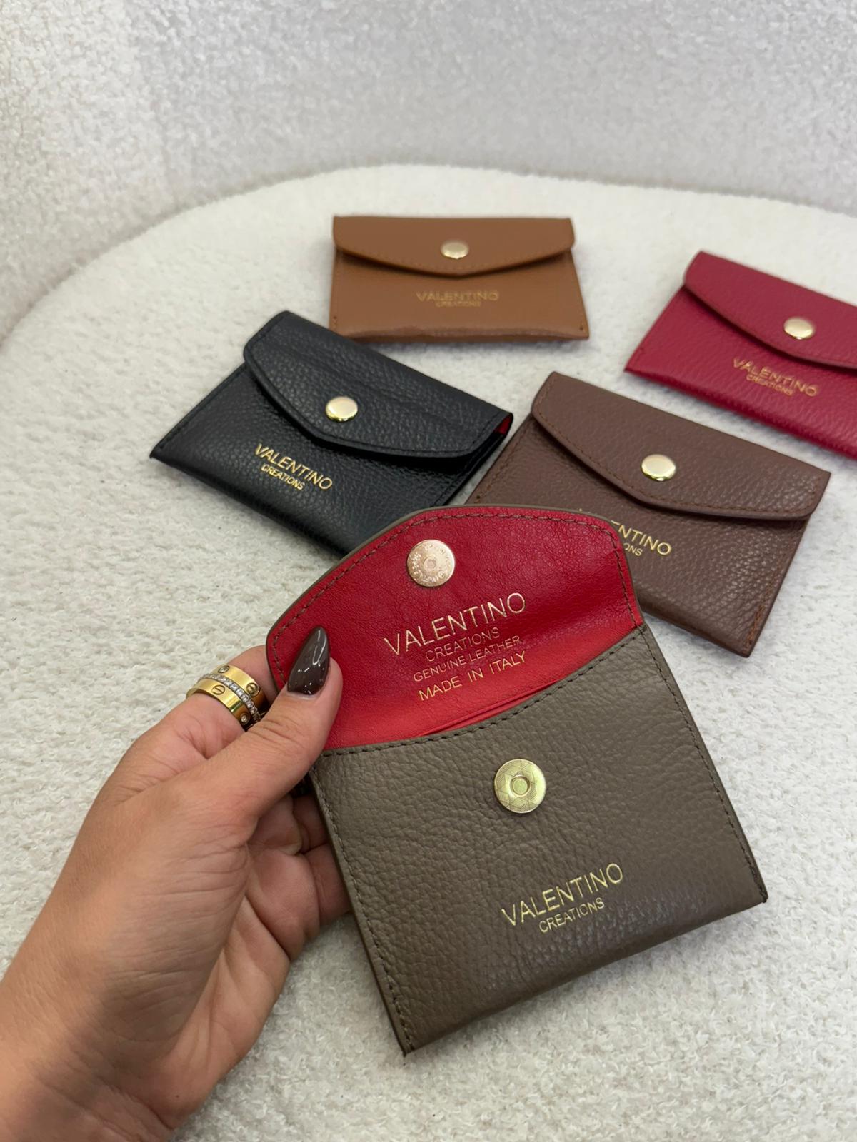 Porta-Cartões Valentino Creations – 100% Pele | Made in Italy