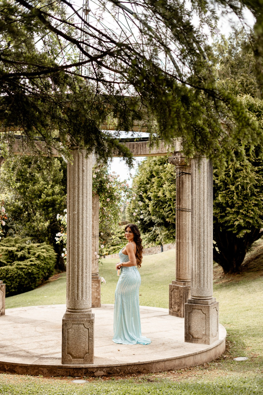 Vestido Celeste Glam - F&P Paris