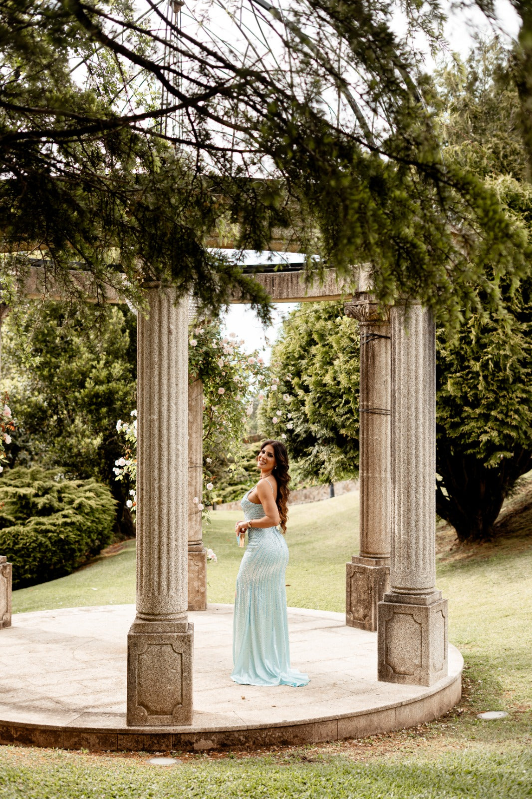 Vestido Celeste Glam - F&P Paris