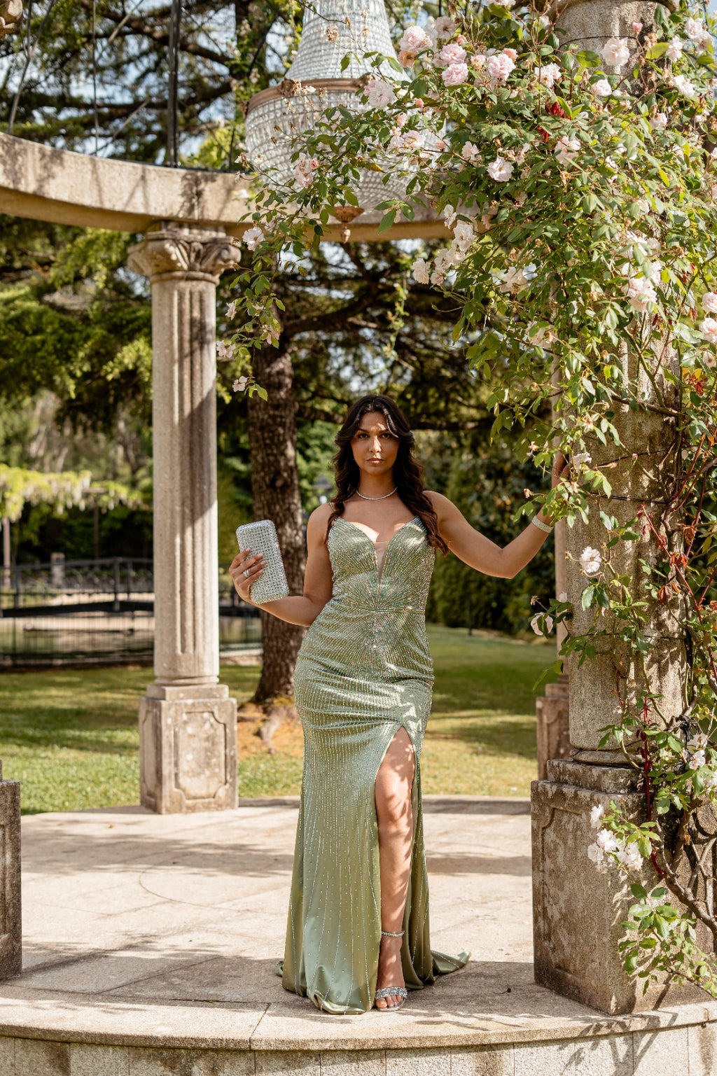 Vestido Celeste Glam - F&P Paris