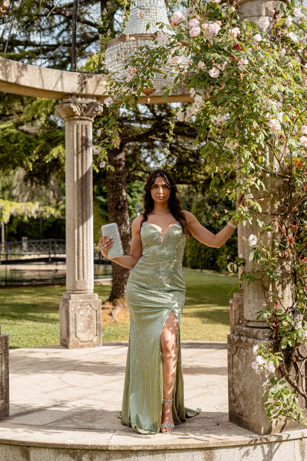 Vestido Celeste Glam - F&P Paris