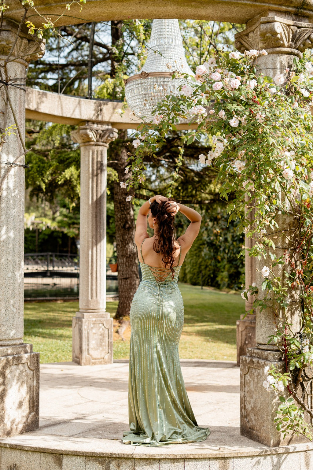 Vestido Celeste Glam - F&P Paris