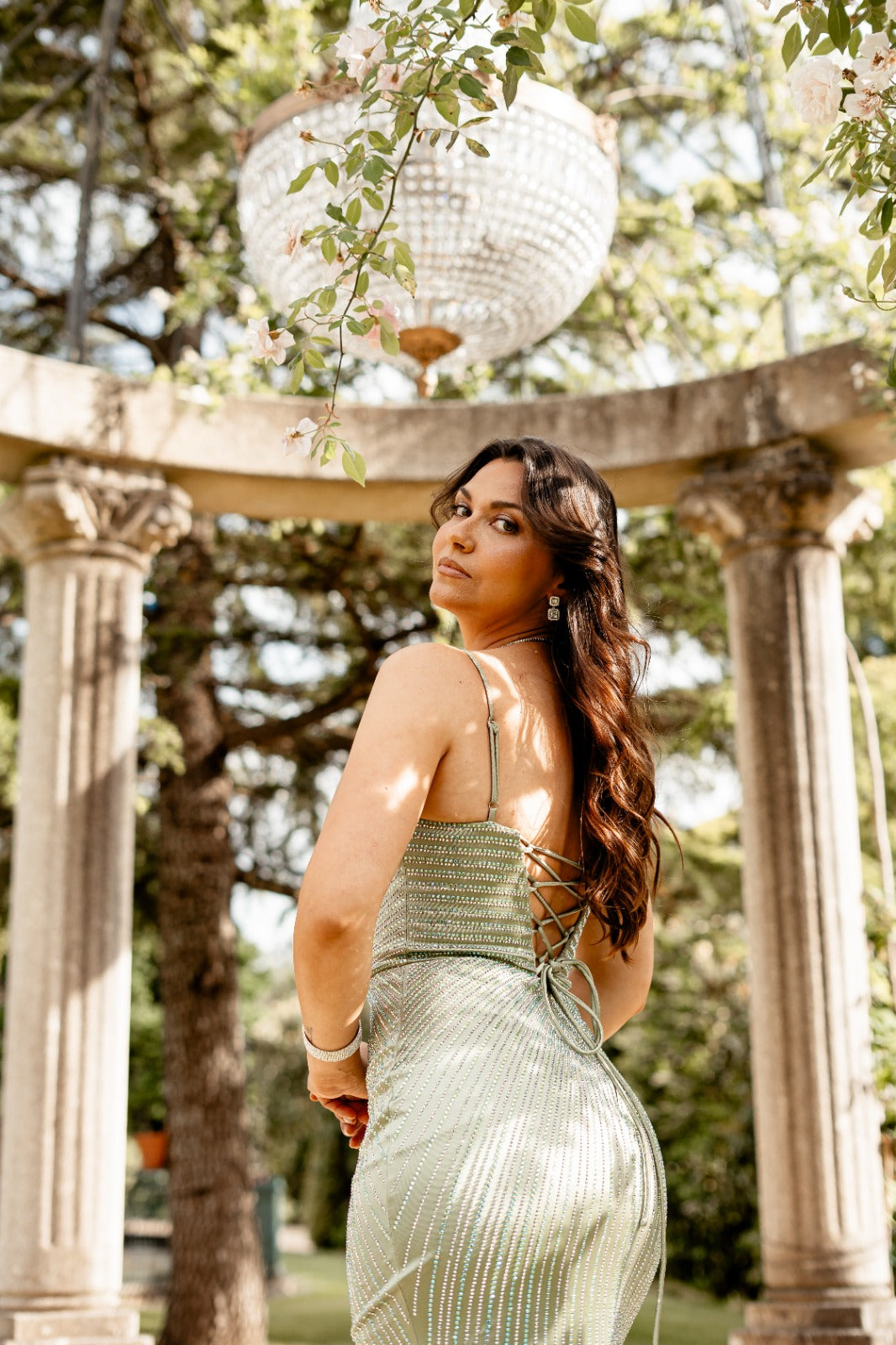 Vestido Celeste Glam - F&P Paris