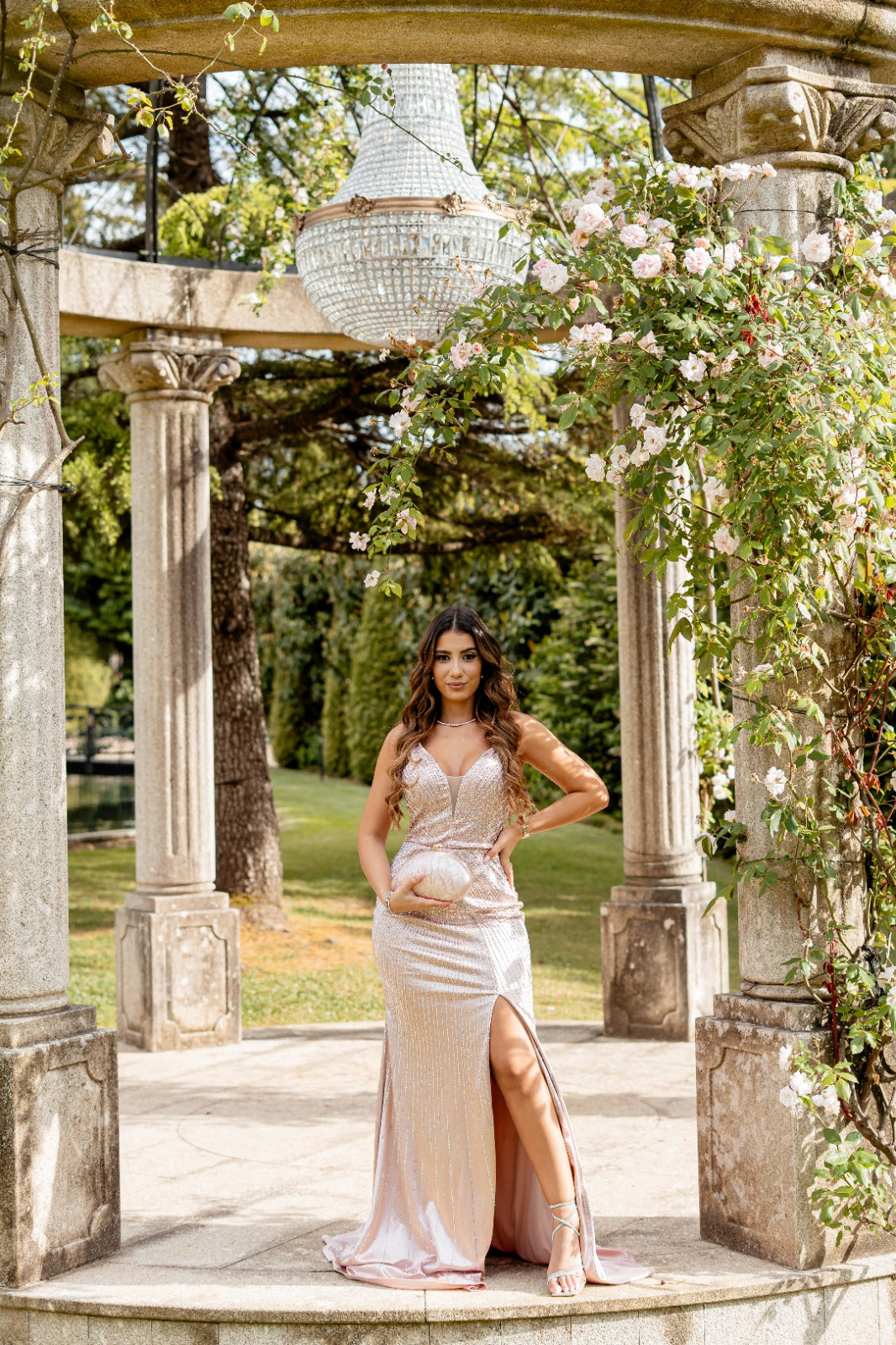 Vestido Celeste Glam - F&P Paris